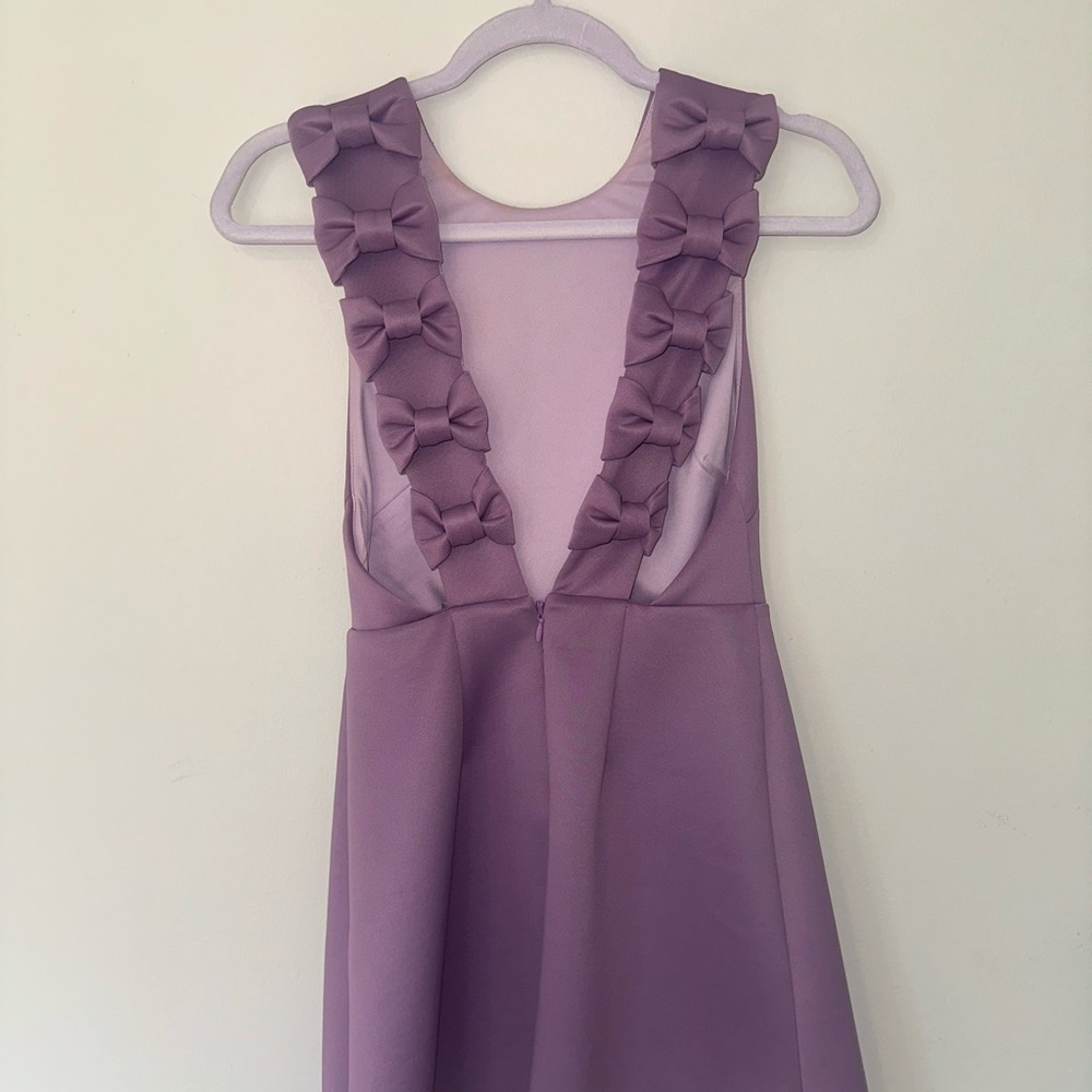 Elegant Purple Sleeveless Dress